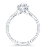 14 Karat White Gold Diamond Engagement Ring- Special Order Only